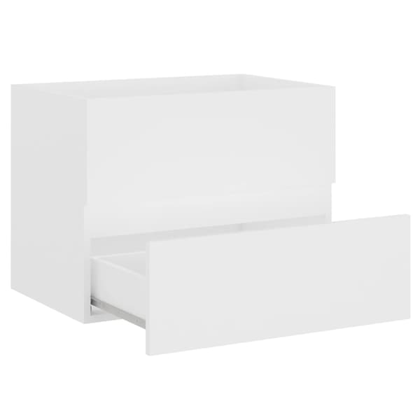 vidaXL håndvaskskab hvid 60x38,5x45 cm spånplade