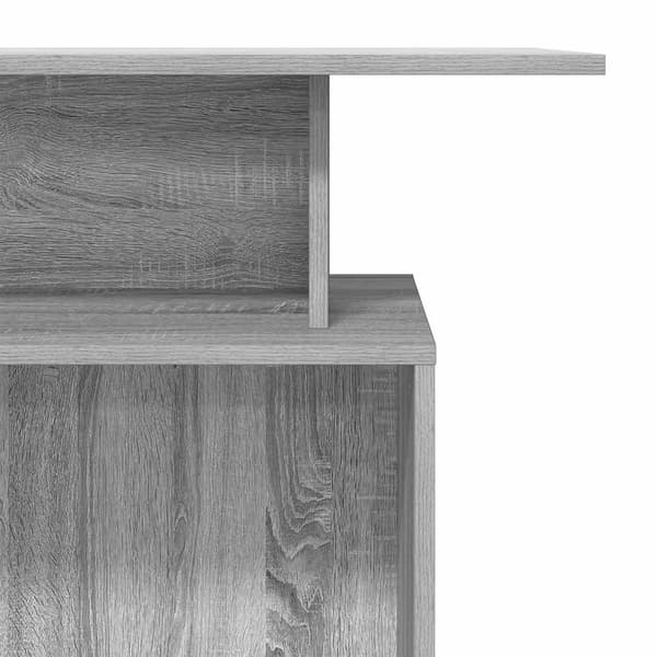 vidaXL Receptionsdisk grå Sonoma 100x40x104 cm limmat trä