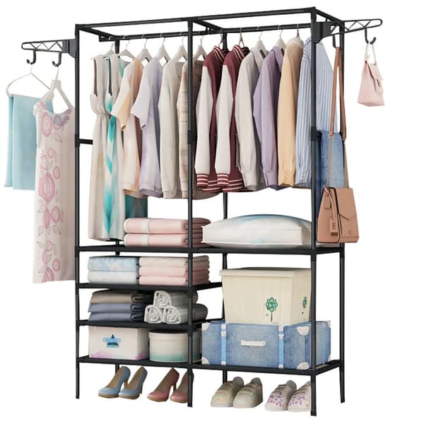 Amelia garderobe med hylder