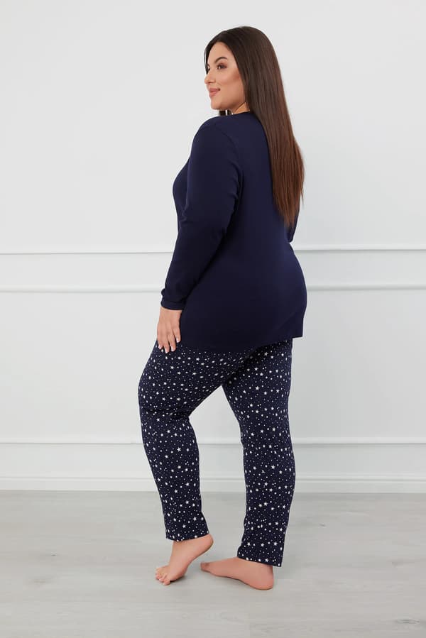 Libra dampyjamas långärmad, långbyxor M