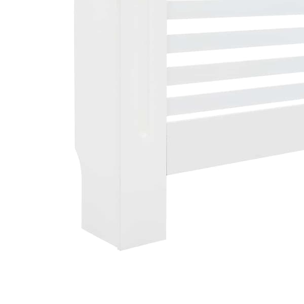 vidaXL Radiatorskydd vit 112x19x81,5 cm MDF
