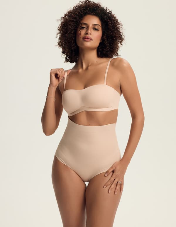 Slät Esotiq Vadderad BH | Beige 70D