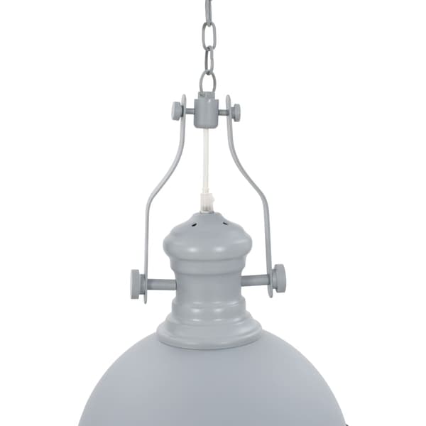 vidaXL loftslampe, grå, rund, E27