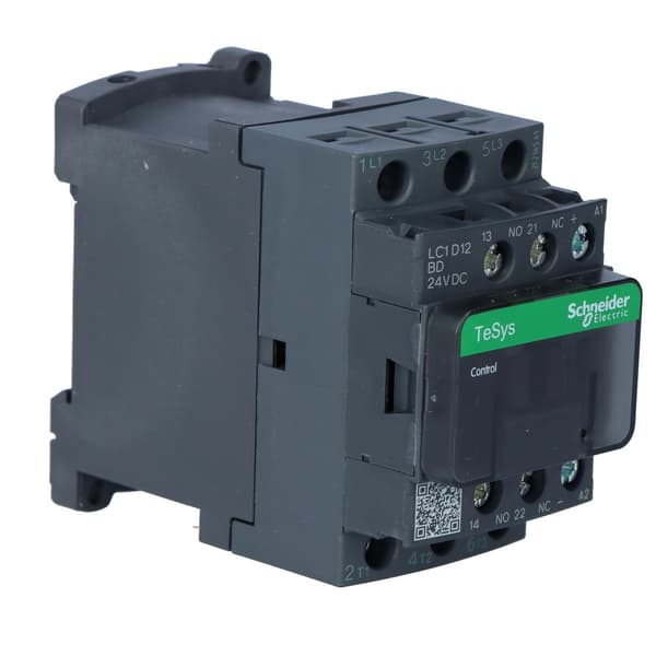 Effektkontaktor TeSys D AC3 12A 3P 1NO 1NC spole 24VDC