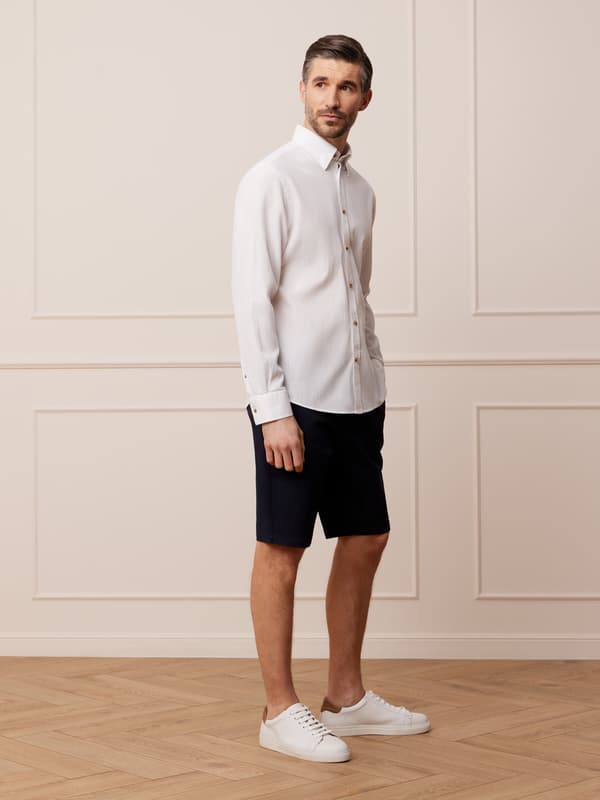 MARINEBLÅ RADFALL SHORTS 34