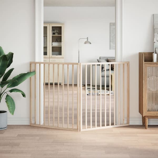 vidaXL foldbart sikkerhedsgitter til hunde, 2 paneler, 160 cm