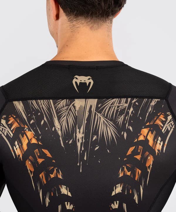 Venum Rashguard Tiger Langærmet Sort/Neon Orange M
