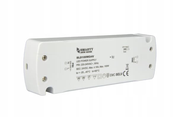 Møbelstrømforsyning til LED-strimler 100W 24V DC universal konstant spænding