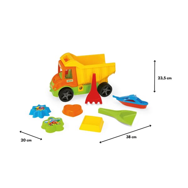 Multitruck tipvogn med sandkit 70300
