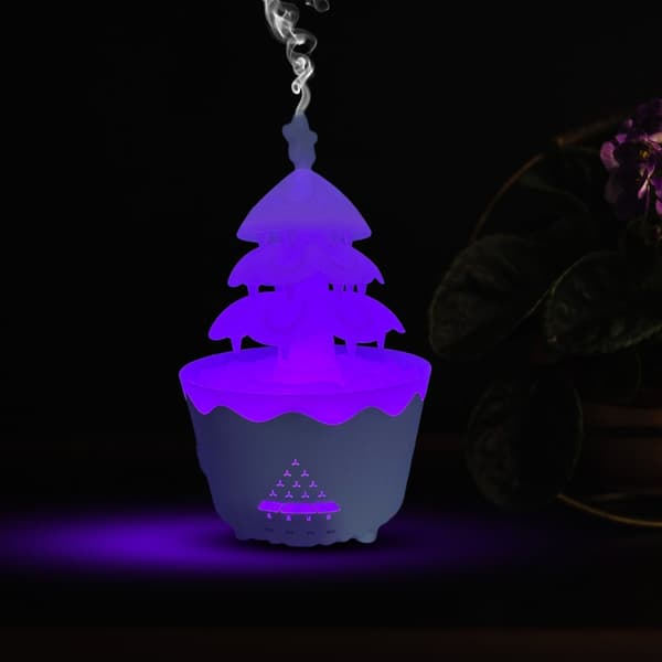 Luftfugter Diffuser Juletræ Vandfald Regndråbe Luftfugter 250ml