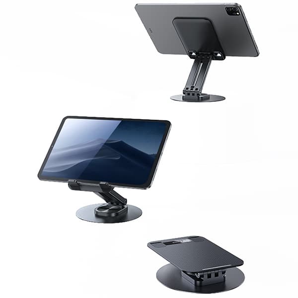 USAMS Bordstativ til Telefon/Tablet 4,7-12 Tommer Sort