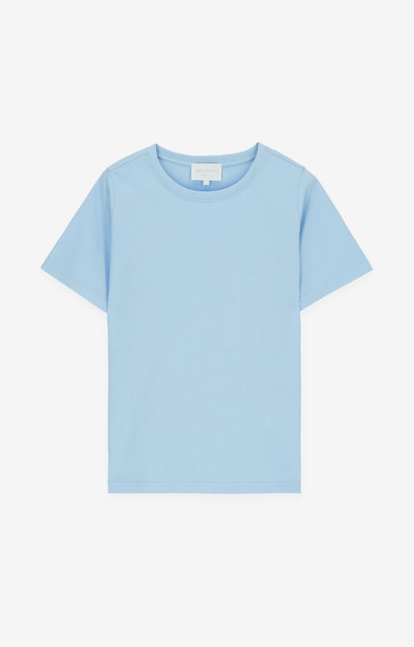 Normal t-shirt i merceriserad bomull, XS