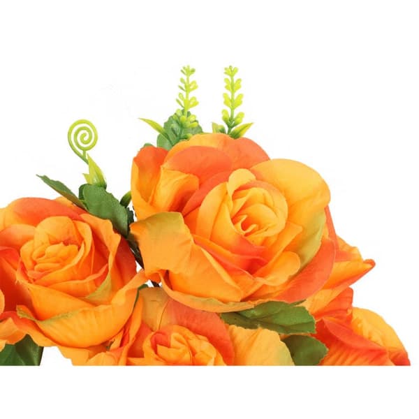 Kimpussa 12 avointa oranssia ruusua