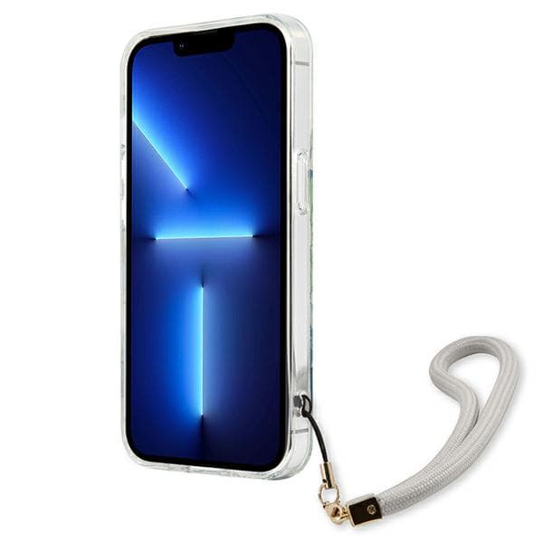 Guess Flower Strap-skal till iPhone 13 mini, grön