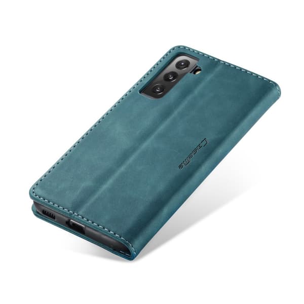 CASEME til Samsung Galaxy S21 FE, Læderpung, Grøn