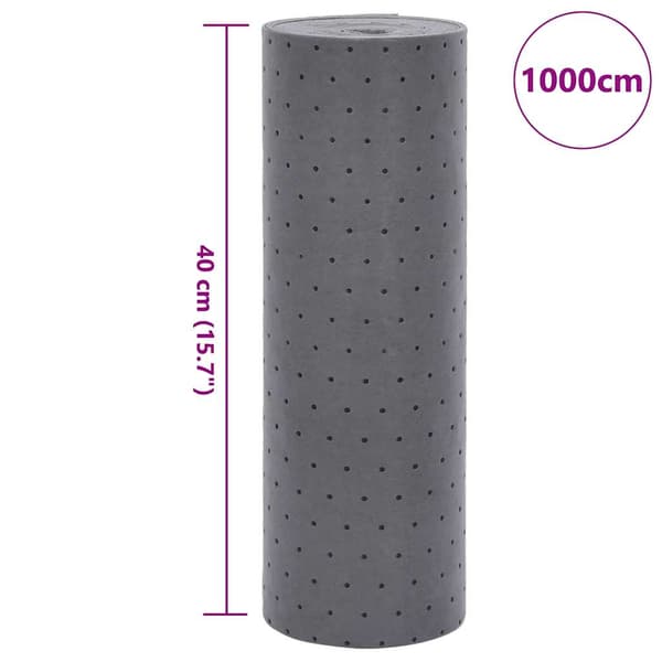 vidaXL olieabsorberende måtte grå 40x1000 cm