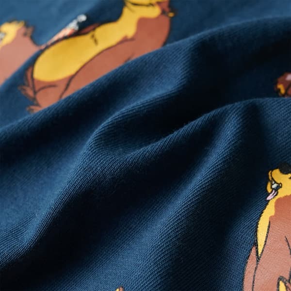 Barnpyjamas i ljus denimblå, 92