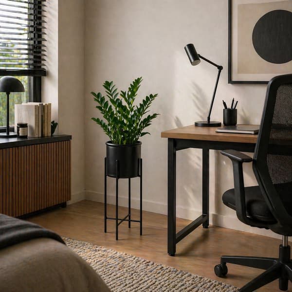 Blomstativ med låg 75 cm sort