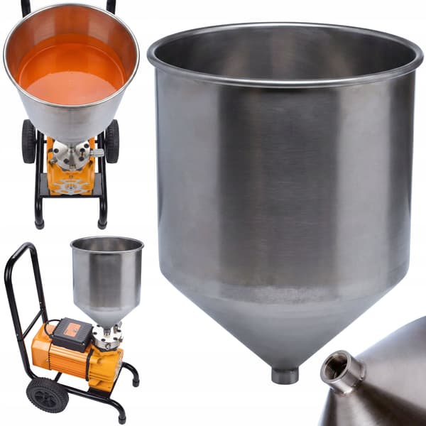 18L materiale-/malingstank | Rustfrit stål | Til membranenheder | Solid konstruktion | Professionel brug