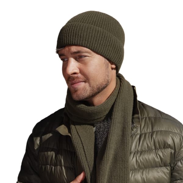 Liam - herr vintermössa, khaki, dubbelt lager 54-62