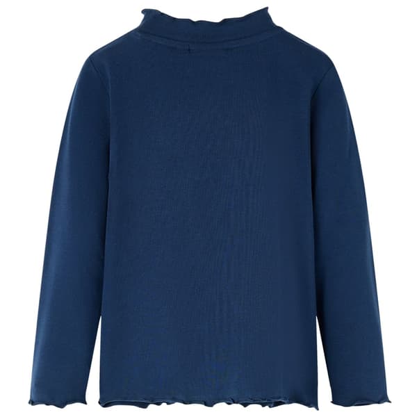 Barn långärmad T-shirt, marinblå, 116