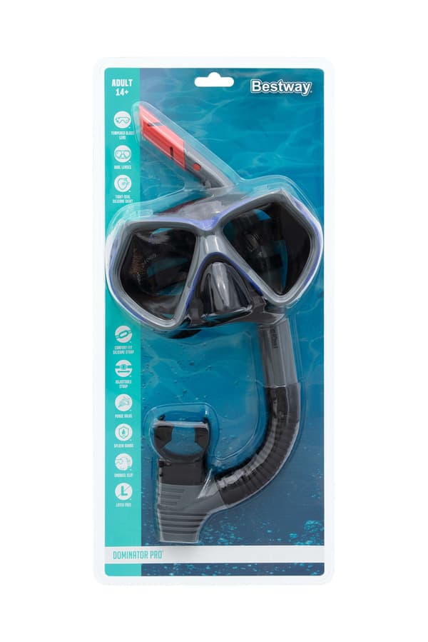 Bestway 24069 Sort Dykkersæt Maske, Rør