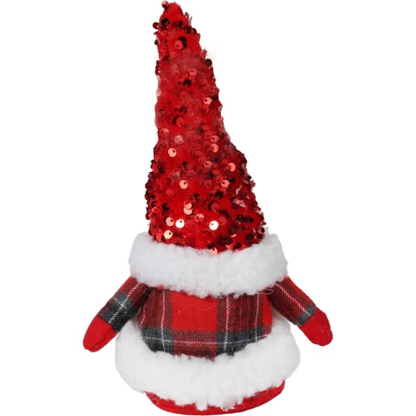 Julegrasprydnad med dværgtomte, gave 25 cm