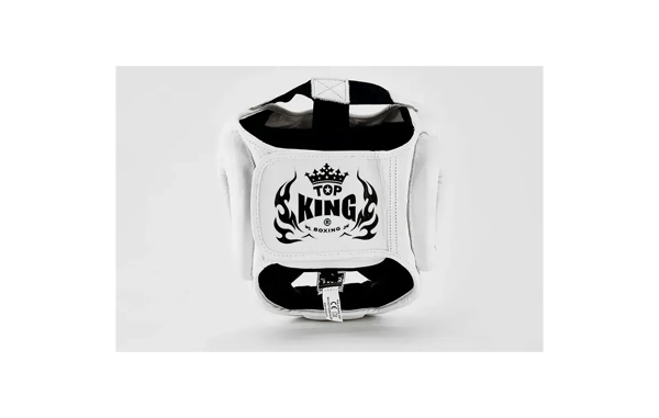 Top King Heltäckande Boxningshjälm Vit S
