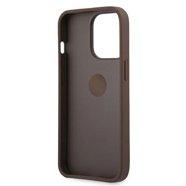 Guess 4G cover med ringholder til iPhone 13 Pro / 13, brun
