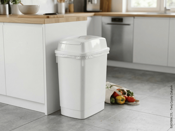 EASYBIN PLASTIKSPAND 27L HVID