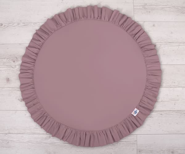 Legemåtte med flæser - retro pink