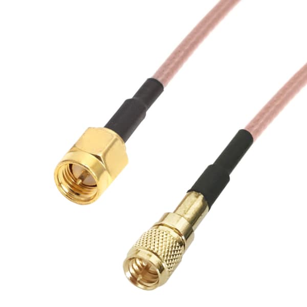 Microdot accelerometerkabel - SMA-stik RG316 4m