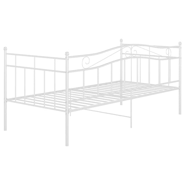 vidaXL Soffram vit metall 90x200 cm