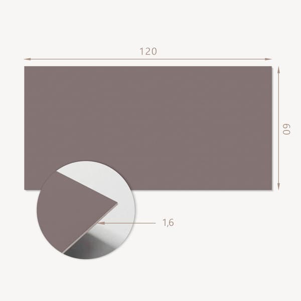 Selvklæbende vinyldekorationspanel med tryk 120x60 cm beige farve
