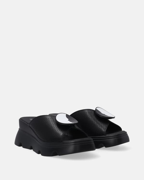 Klassiske sorte kile sandaler Klassiske sorte kile sandaler 38