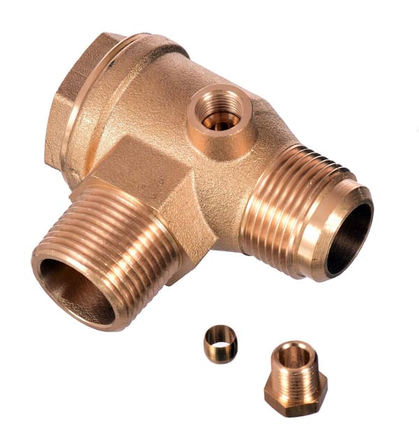 KONTRAVENTIL TIL KOMPRESSOR 3/4X3/4 TOMMER VITON GUMMIPAKNING