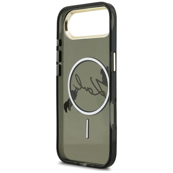 Karl Lagerfeld IML Choupettes Karl Script Logo MagSafe-etui til iPhone Air, sort