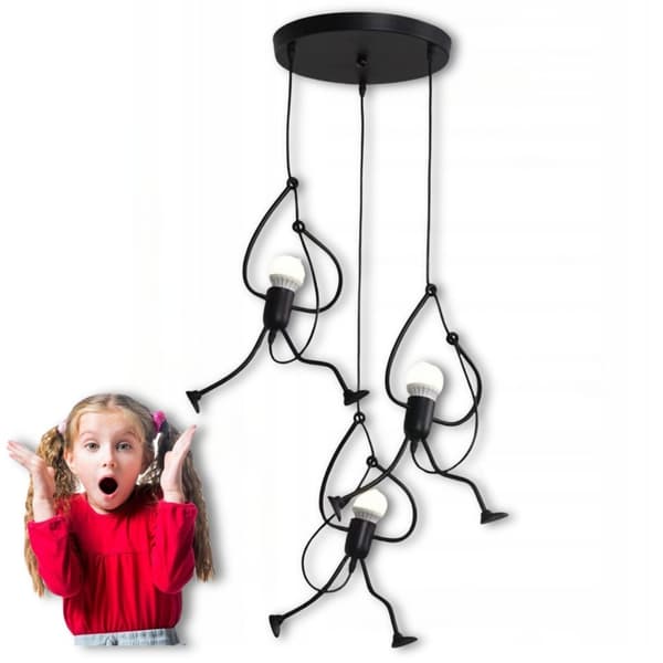 TRIPLE LOFTHÆNGELAMPE MODERNE LOFT HUMANOID