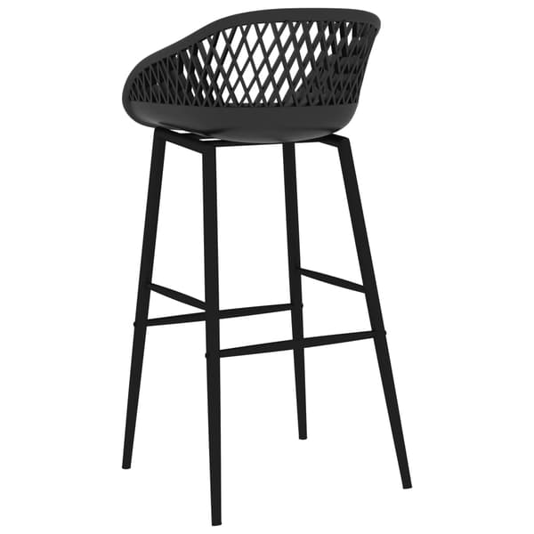 vidaXL Barstolar, set om 2, svart