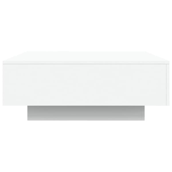 vidaXL sofabord, hvid, 80x80x31 cm, spånplade