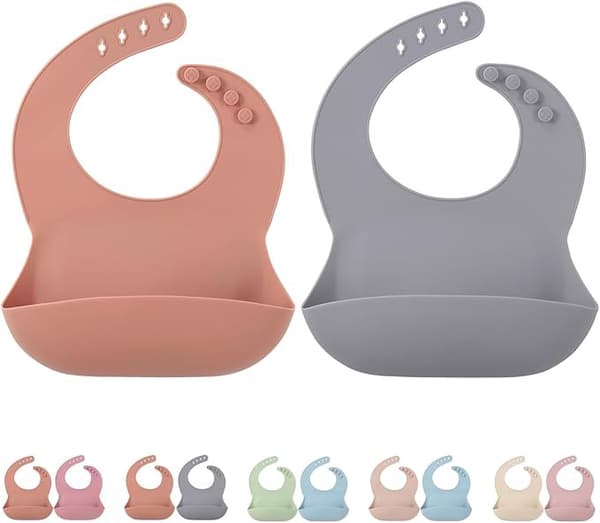 Silikonhaklapp för baby 2 st