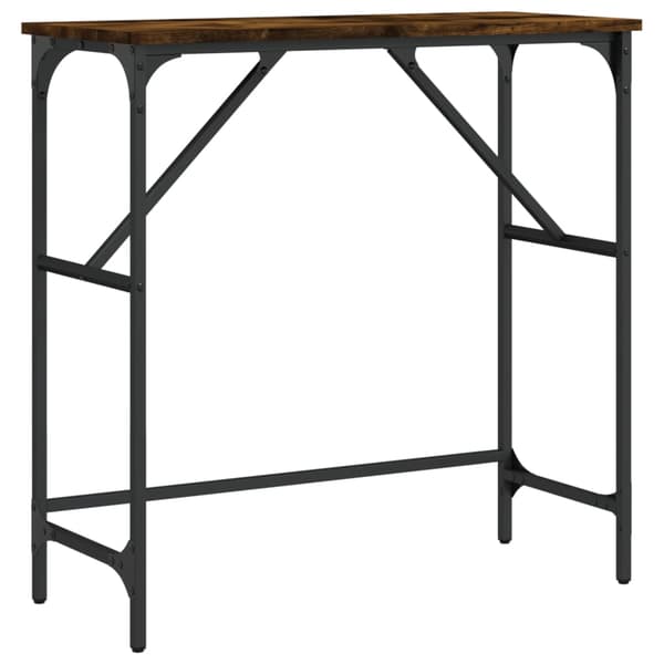 vidaXL konsolbord røget eg 75x32x75 cm