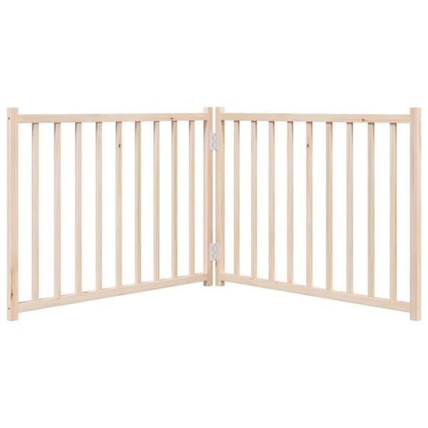 vidaXL foldbart sikkerhedsgitter til hunde, 2 paneler, 160 cm