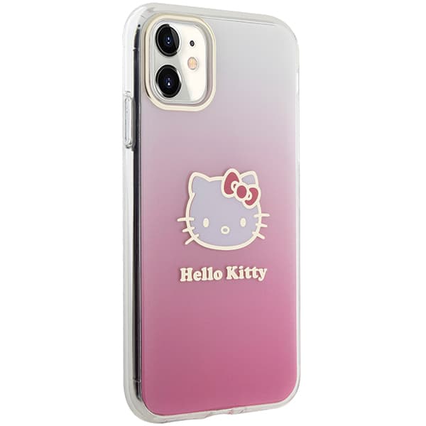 Hello Kitty IML Gradient Electrop Kitty Head-skal till iPhone 11 / Xr, Rosa