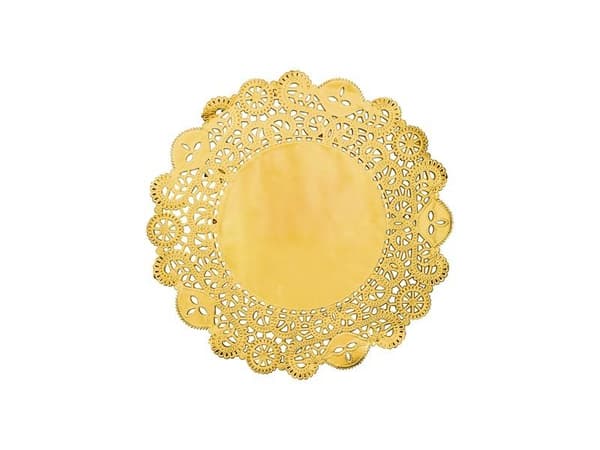 Guld dækkeservietter ca. 35,5 cm 50 stk.