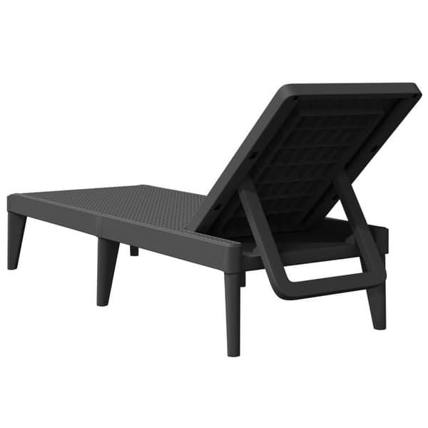 vidaXL Solstol, antracit, 186x60x29 cm, PP