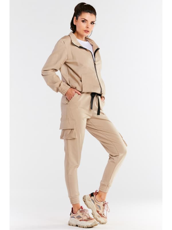 Kamp-joggingbukser, beige L/XL
