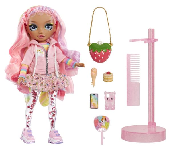Regnbue High. Sparkle & Shine Modedukker Rosetta Pink