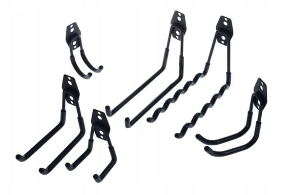 HK09 SORT GARAGECYKELHOLDER MED KABLER