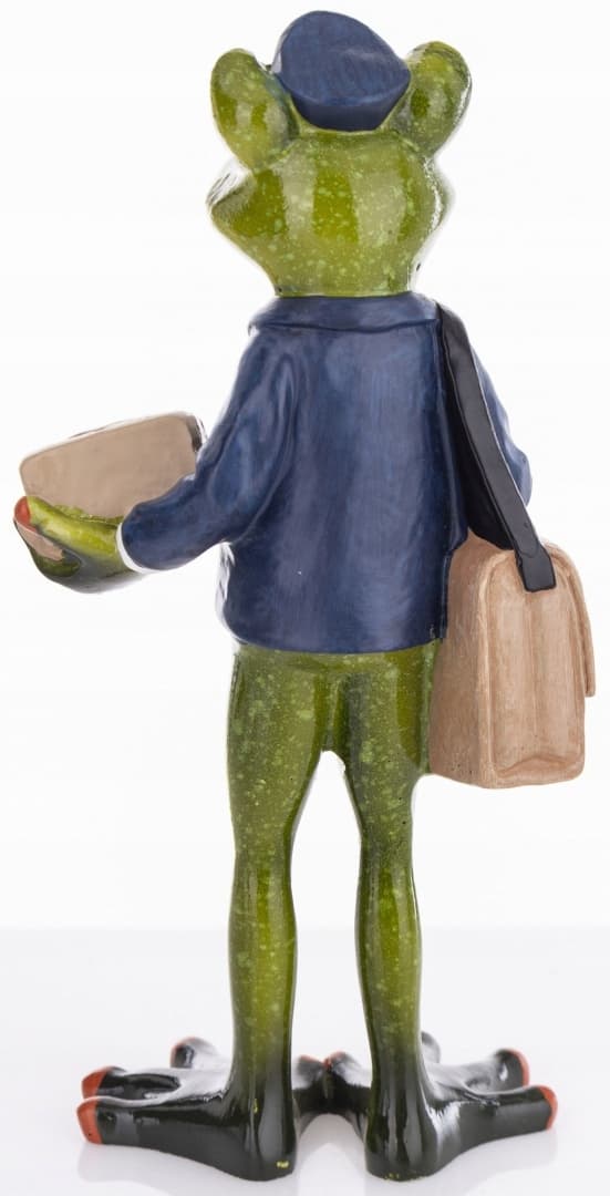 DEKORATIV FIGUR GRØN FRØ POSTBUDE